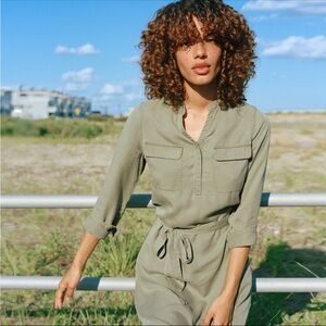 Nautica Olive Green Dress with Belt